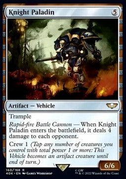 Knight Paladin 40K-160 Rare Excellent Englisch