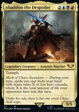 Abaddon the Despoiler (V.2) 40K-171 Mythic Excellent Englisch Foil