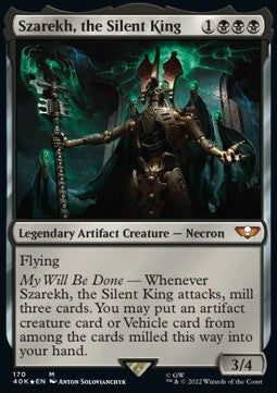 Szarekh, the Silent King (V.2) 40K-170 Mythic Excellent Deutsch Foil