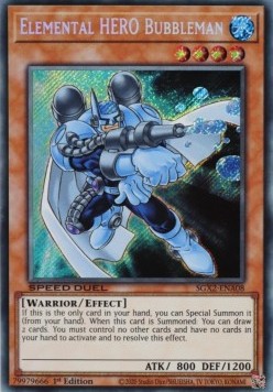 Elementar-HELD Bubbleman SGX2-DEA08 Secret Rare Near Mint Deutsch 1. Auflage