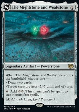 The Mightstone and Weakstone // Urza, Planeswalker BRO-238 Rare Excellent Englisch Foil