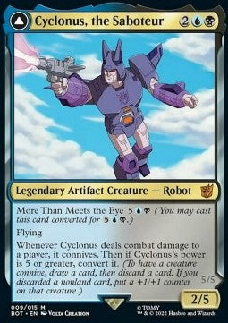 Cyclonus, the Saboteur // Cyclonus, Cybertronian Fighter BOT-9 Mythic Near Mint Englisch Foil