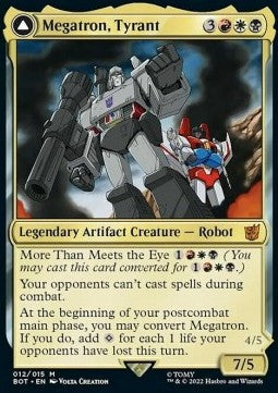 Megatron, Tyrant // Megatron, Destructive Force (V.1) BOT-12 Mythic Near Mint Englisch