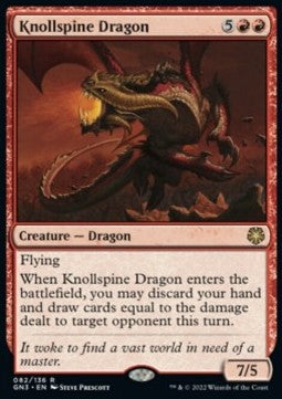 Knollspine Dragon GN3-82 Rare Near Mint Englisch