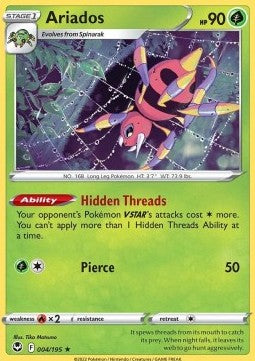 Ariados SIT-004 Holo Rare Excellent Deutsch