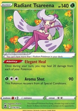 Radiant Tsareena SIT-016 Ultra Rare Excellent Englisch