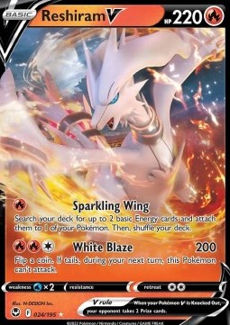 Reshiram V SIT-024 Ultra Rare Excellent Deutsch