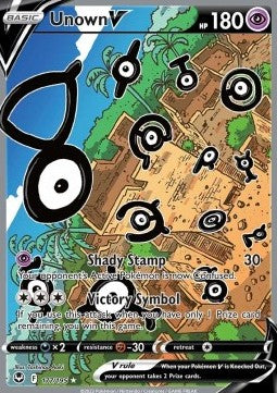 Unown V SIT-177 Ultra Rare Near Mint Englisch