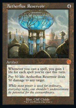 Ätherstrom-Reservoir (V.1) BRR-2 Mythic Excellent Deutsch Foil