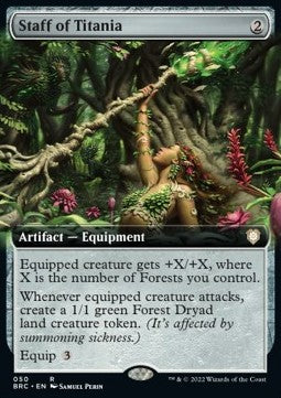 Staff of Titania (V.2) XBRC-50 Rare Excellent Englisch Foil