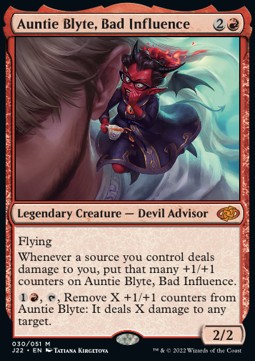 Auntie Blyte, Bad Influence J22-30 Mythic Excellent Englisch