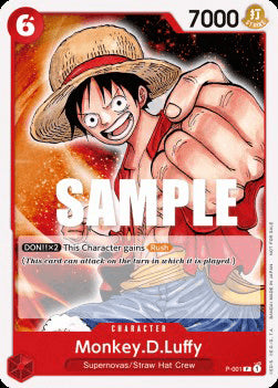 Monkey.D.Luffy (P-001) (V.1) P Promo Near Mint Englisch