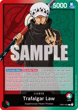 Trafalgar Law (OP01-002) (V.1) OP01 Leader Near Mint Englisch