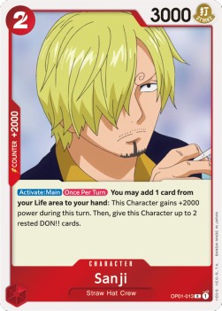 Sanji (OP01-013) (V.1) OP01 Rare Excellent Englisch