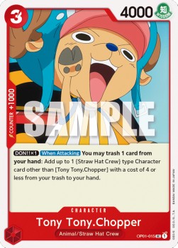 Tony Tony.Chopper (OP01-015) OP01 Uncommon Near Mint Englisch