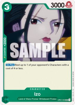 Izo (OP01-033) OP01 Uncommon Near Mint Englisch