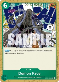 Demon Face (OP01-056) OP01 Uncommon Near Mint Englisch