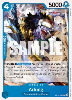Arlong (OP01-063) OP01 Uncommon Near Mint Englisch