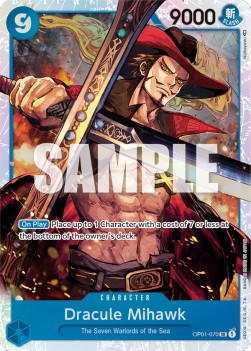 Dracule Mihawk (OP01-070) (V.1) OP01 Super Rare Good Englisch