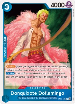 Donquixote Doflamingo (OP01-073) (V.1) OP01 Rare Excellent Englisch