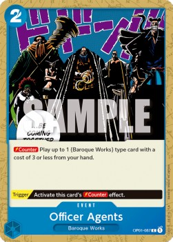 Officer Agents (OP01-087) OP01 Common Excellent Englisch