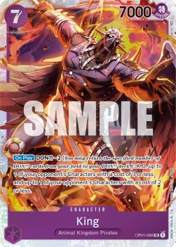 King (OP01-096) (V.1) OP01 Super Rare Excellent Englisch
