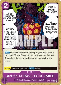 Artificial Devil Fruit SMILE (OP01-116) OP01 Uncommon Near Mint Englisch