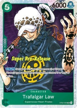 Trafalgar Law (ST02-009) (V.2) ST-02 Super Rare Near Mint Englisch