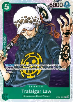 Trafalgar Law (ST02-009) (V.1) ST-02 Super Rare Excellent Englisch