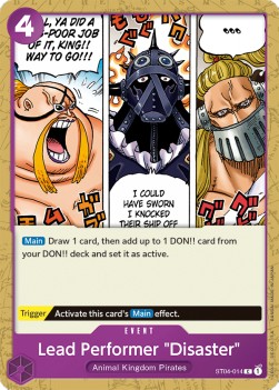 Lead Performer Disaster (ST04-014) (V.1) ST-04 Common Excellent Englisch