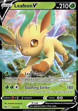 Leafeon V CRZ-013 Ultra Rare Excellent Englisch