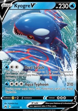 Kyogre V CRZ-037 Ultra Rare Excellent Englisch