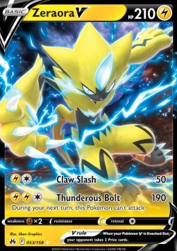 Zeraora V CRZ-053 Ultra Rare Excellent Englisch