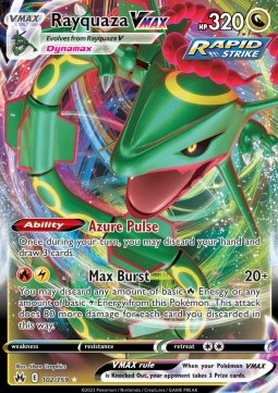 Rayquaza VMAX CRZ-102 Ultra Rare Good Deutsch
