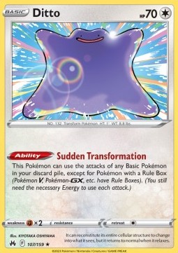 Ditto CRZ-107 Holo Rare Near Mint Englisch