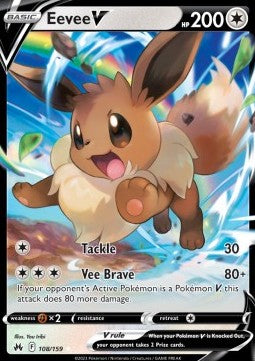Eevee V CRZ-108 Ultra Rare Excellent Englisch