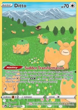 Ditto CRZ-GG22 Holo Rare Excellent Deutsch
