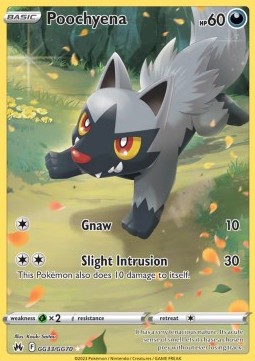 Poochyena CRZ-GG33 Holo Rare Light Played Englisch