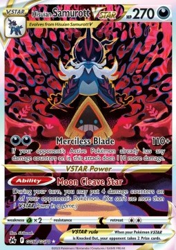 Hisuian Samurott VSTAR CRZ-GG52 Ultra Rare Near Mint Englisch