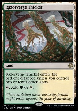 Razorverge Thicket ONE-257 Rare Near Mint Englisch