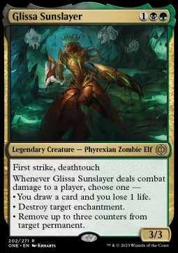 Glissa Sunslayer ONE-202 Rare Excellent Englisch Foil