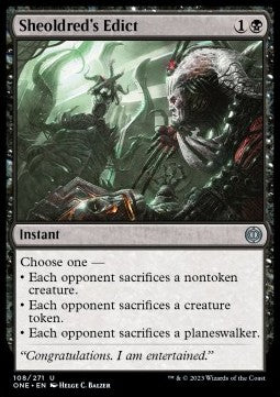 Sheoldred's Edict ONE-108 Uncommon Excellent Englisch