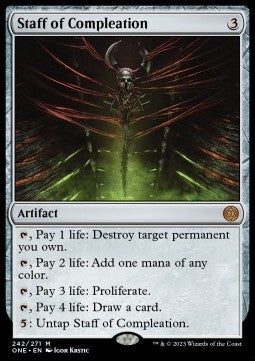 Staff of Compleation ONE-242 Mythic Near Mint Englisch