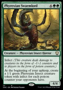 Phyrexian Swarmlord ONC-111 Rare Near Mint Englisch