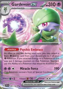 Gardevoir ex SVI-086 Double Rare Excellent Englisch