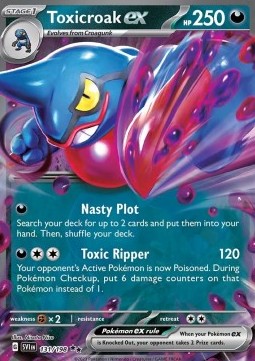 Toxicroak ex SVI-131 Double Rare Excellent Englisch