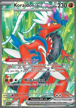 Koraidon ex SVI-231 Ultra Rare Light Played Englisch