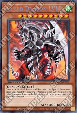 Bewaffneter Drache LV10 SGX3-DEI27 Secret Rare Near Mint Deutsch 1. Auflage