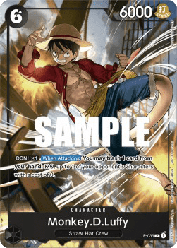 Monkey.D.Luffy (P-035) P Promo Excellent Englisch