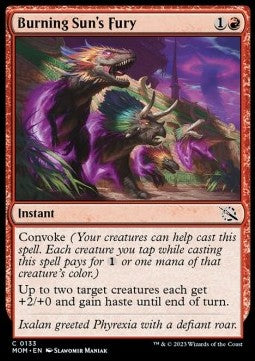 Burning Sun's Fury MOM-133 Common Near Mint Englisch
